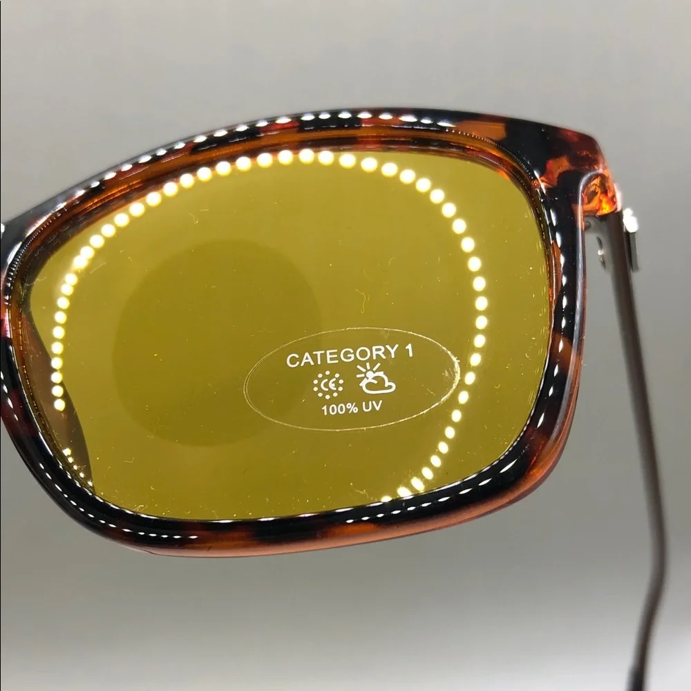 Duco  Driving Sunglasses DC3029 Tortoise Frame Yellow Lens 60-12-142 UNISEX